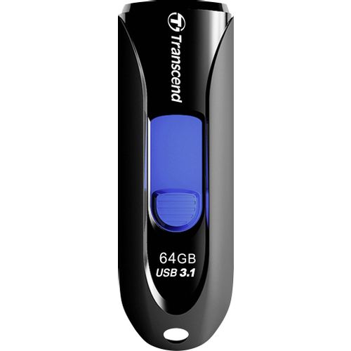 Transcend TS64GJF790K USB 64GB, JetFlash 790K, USB3.1, 100/30 MB/s, Retractable, Black/Blue slika 2