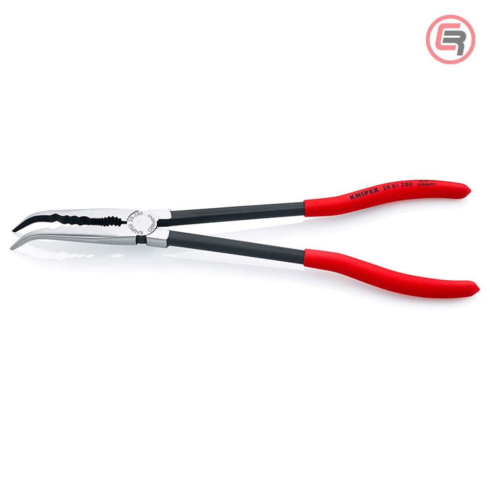 Knipex Kliješta Poluokrugla Špicasta Kriva 280 mm Mehaničarska – 28 81 280 slika 3