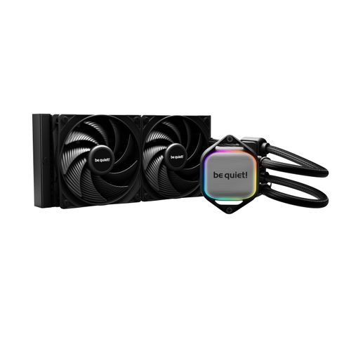 be quiet! BW017 PURE LOOP 2, 240mm [with Mounting Kit for Intel and AMD], Doubly decoupled PWM pump, Two Pure Wings 3 PWM fan 120mm, Unmistakable design with ARGB LED and aluminum-style slika 2