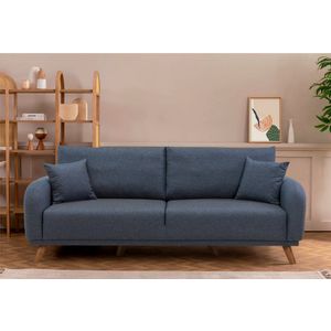 Atelier Del Sofa Hera - Dark Blue  Dark Blue  3-Seat Sofa-Bed