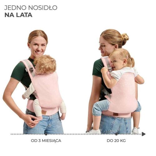 Kinderkraft Nosiljka Za Bebu Nino Confetti Pink slika 4