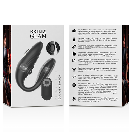 BRILLY GLAM vibrator za parove s funkcijom pulsiranja slika 7