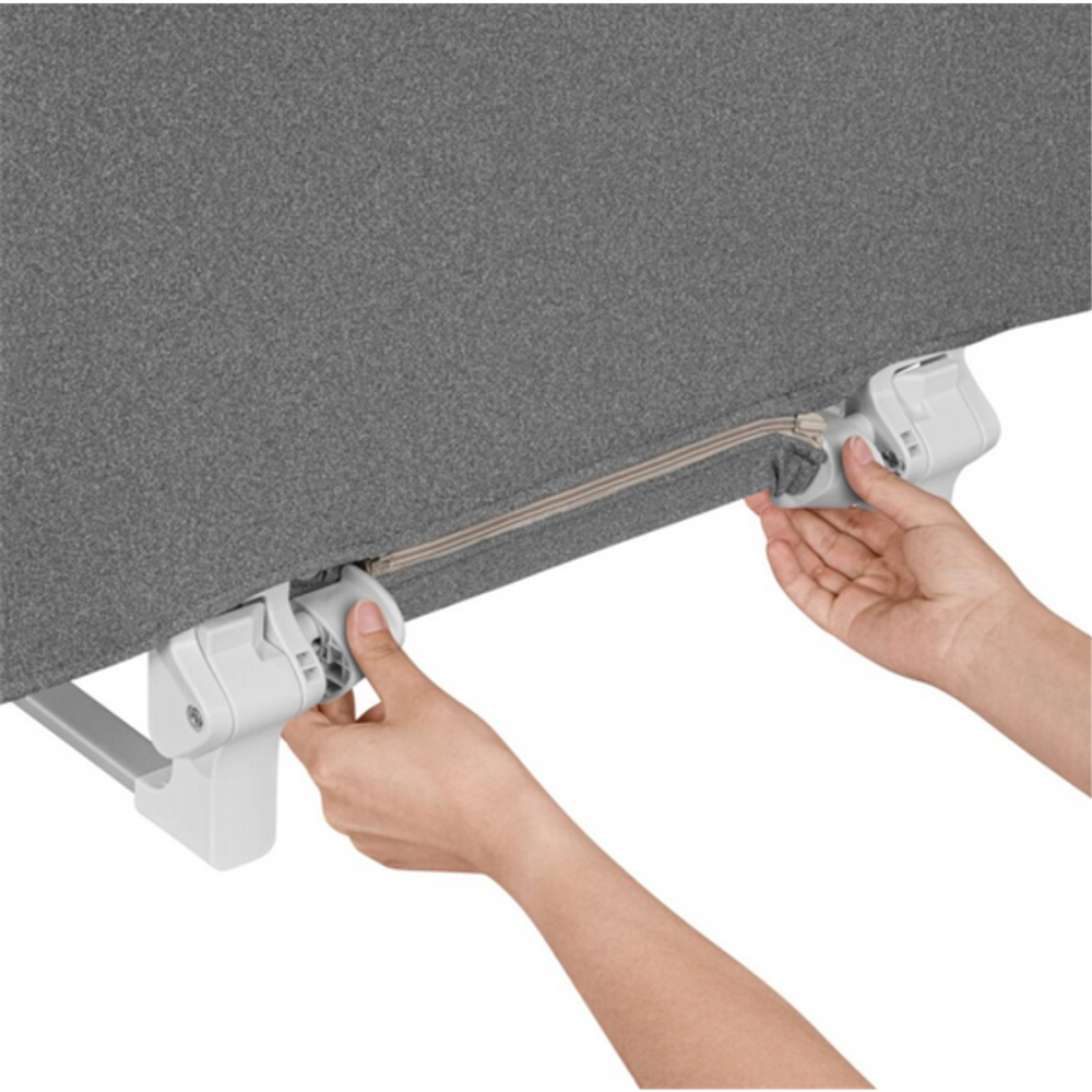 Lionelo Sigurnosna ogradica za krevet Lora 105x45cm, Siva slika 5