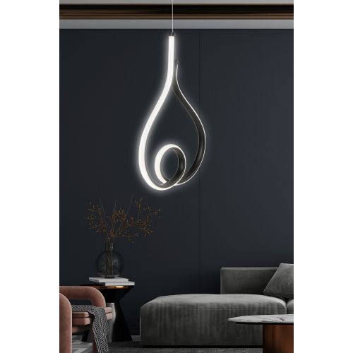 Skylove Black - White Light Black Chandelier slika 2