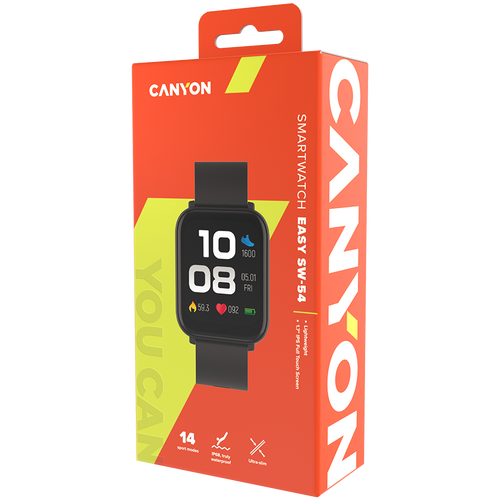 Canyon Easy SW-54 Black Pametni sat slika 4