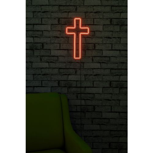 Wallity Ukrasna plastična LED rasvjeta, Cross Sign - Red slika 9