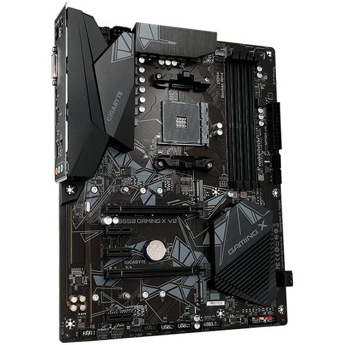 GIGABYTE Main Board Desktop AMD B550, AM4, 4 x DDR4, DVI-D/HDMI, 2xPCIE x16 , 3xPCIE x1, ALC887 , 2x M.2 , 4 x SATA, ATX slika 2