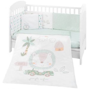 Kikka Boo Set posteljine + Ogradica Jungle King 60x120cm