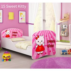 Dječji krevet ACMA s motivom 160x80 cm - 15 Sweet Kitty