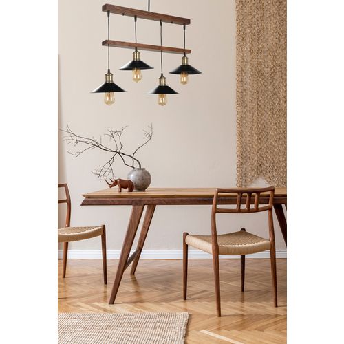 David 4 Lü Ceviz Sıralı Metal Başlıklı Sarkıt Brown
Black Chandelier slika 1