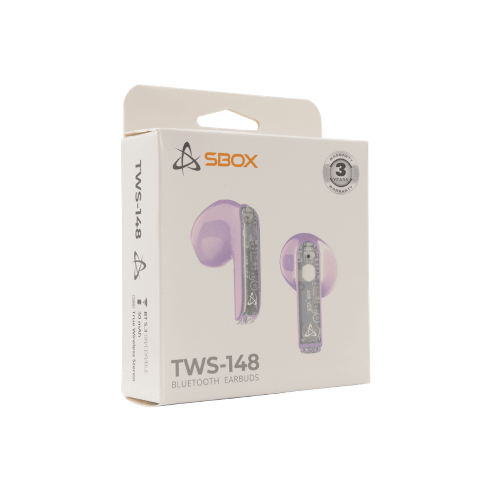 SBOX Slušalice TWS-148, ljubičaste slika 6