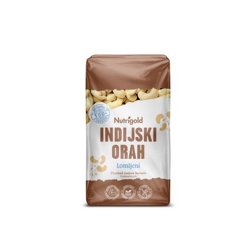 Nutrigold Lomljeni Indijski oraščić sirov 750g  slika 1