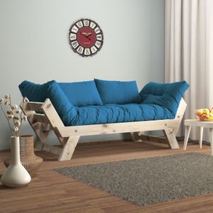 Dvosjed sofa CPT8109-210 - boje: Prirodna, Plava, Vrtna