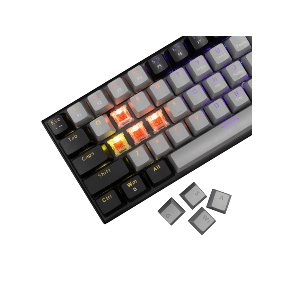 WHITE SHARK Tastatura GK-002711V2 WAKIZASHI-2 / US, crveni prekidači slika 3