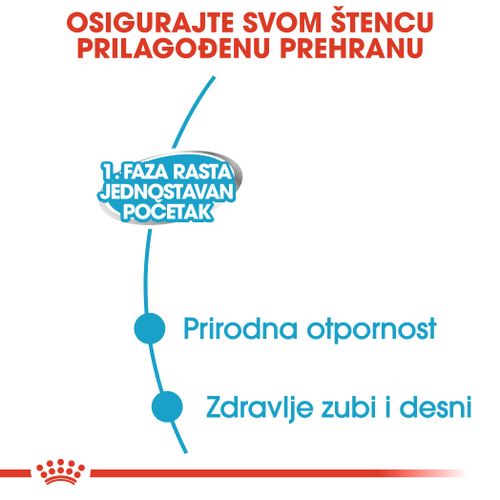 ROYAL CANIN SHN Starter Mousse, potpuna hrana za pse, namijenjena je štencima za odvikavanje od sisanja sve do kraja 2. mjeseca života te kujama tijekom zadnje trećine graviditeta i tijekom laktacije, 12x195 g slika 3