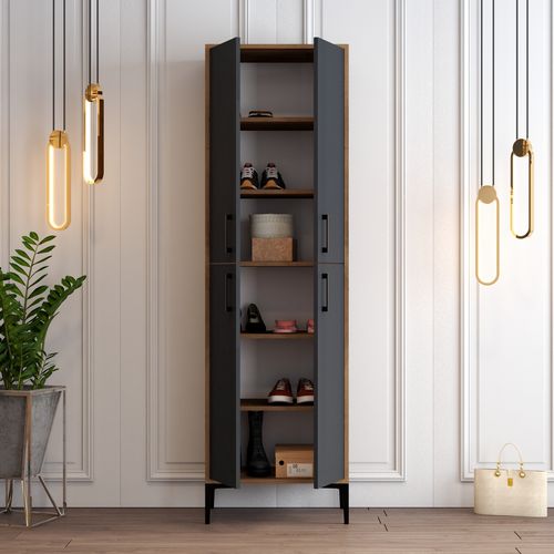 Berlin A - Walnut, Anthracite Walnut
Anthracite Shoe Cabinet slika 3