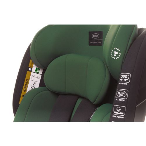 4BABY autosjedalica I-Size (40-150 cm) Roto-fix dark green slika 9