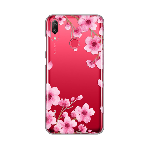 Torbica Silikonska Print Skin za Huawei Y7 2019/Y7 Prime 2019 Rose flowers slika 1