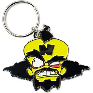 MERCHANDISE OFFICIAL CRASH BANDICOOT DR NEO CORTEX KEYCHAIN NUMSKULL