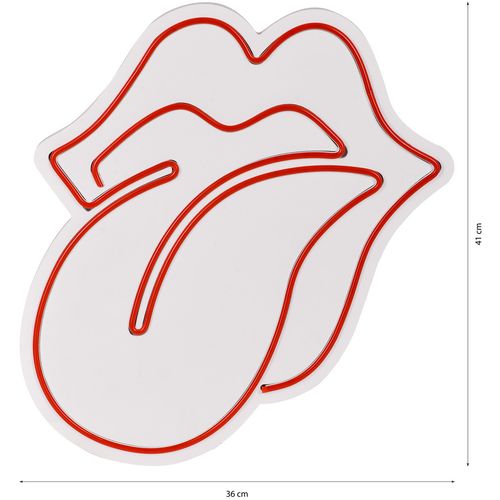 Wallity The Rolling Stones - Crvena dekorativna plastična LED rasveta slika 9