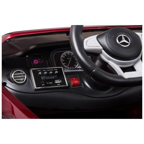 Licencirani auto na akumulator Mercedes S63 - crveni/lakirani slika 6