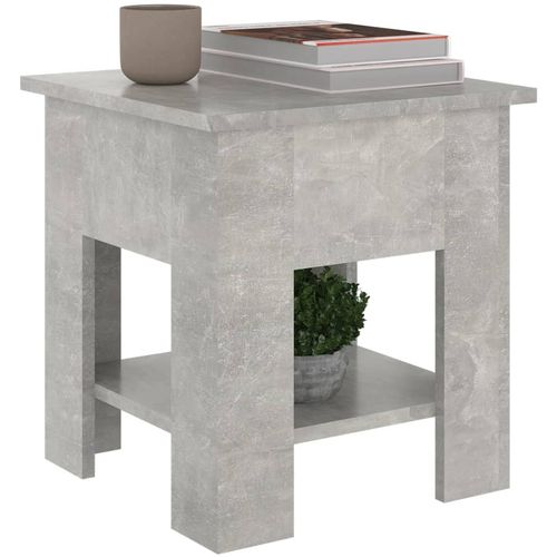 Stolić za kavu siva boja betona 40x40x42 cm konstruirano drvo slika 3