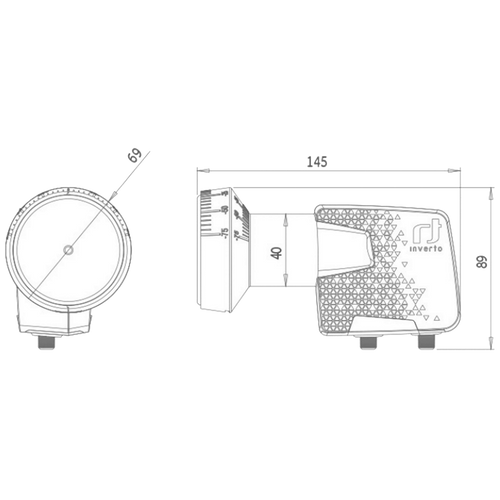 Inverto LNB Twin, šum 0,3dB, Home Pro, DVB-S2 ( HD - UHD ) - IDLH-TWL410-HMPRO-OPN slika 2