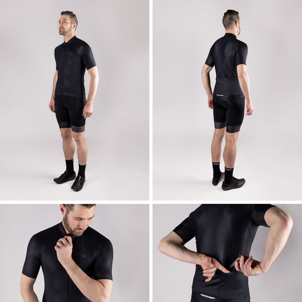 Force Majica za biciklizam Pure Black slika 3