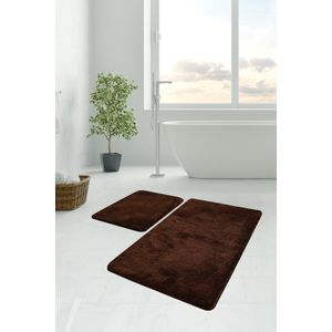 Havai - Brown Brown Acrylic Bathmat Set (2 Pieces)