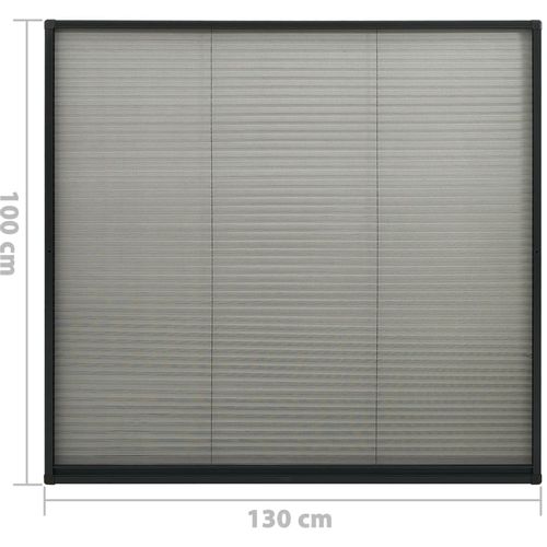 Zaslon protiv insekata za prozore antracit 130x100 cm aluminij slika 23