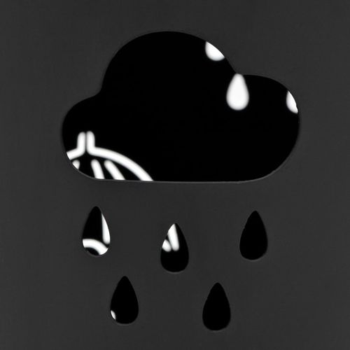 Stalak za kišobrane s uzorkom kišobrana čelični crni slika 25