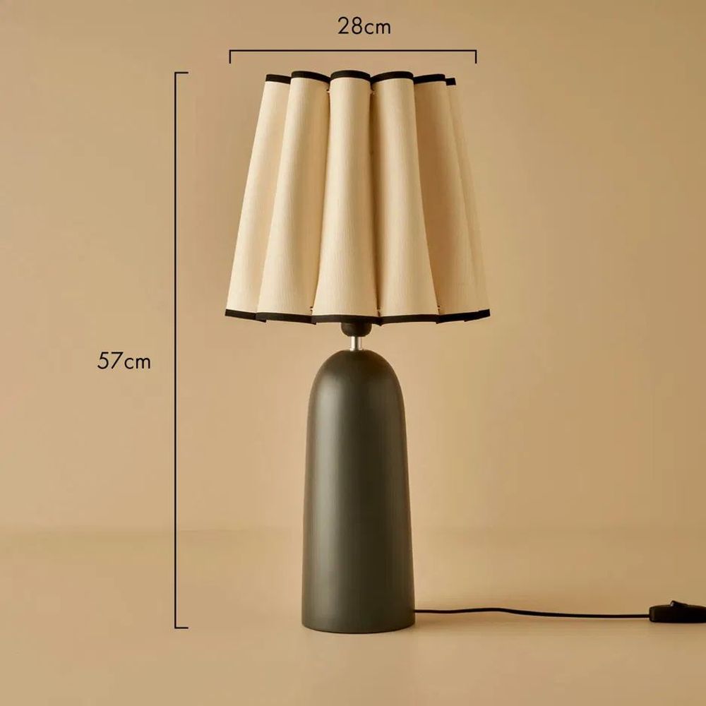 Curly - Antracitna Stolna Lampa slika 5