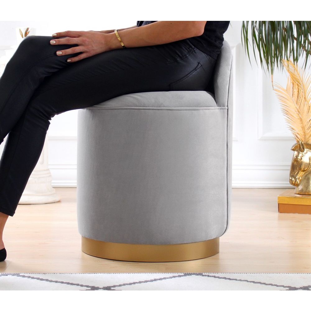 Dover - Svijetlo Sivi Pouf slika 3