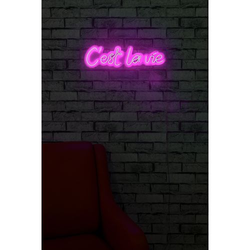 Wallity Ukrasna plastična LED rasvjeta, C'est La Vie - Pink slika 2