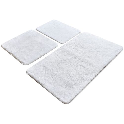 Havai - White White Acrylic Bathmat Set (3 Pieces) slika 2