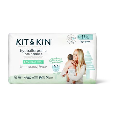 KIT&amp;KIN pelene veličina 1, (2-5 kg) 38 kom 54110N slika 1