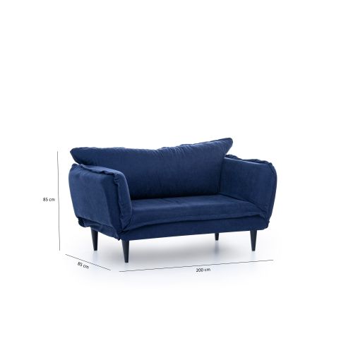 Atelier Del Sofa Dvosjed na razvlačenje, Mornarsko plava, Vino Daybed - Navy Blue \GR125\01 slika 13