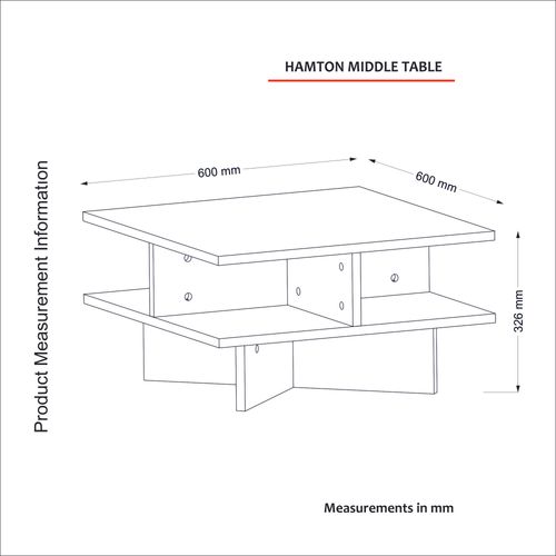 Hamton - Walnut, White Walnut
White Coffee Table slika 5