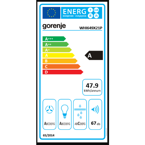 Gorenje napa WHI649X21P slika 4