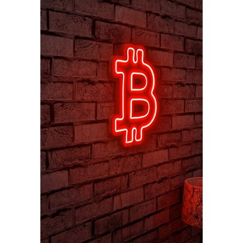 Wallity Ukrasna plastična LED rasvjeta, Bitcoin - Red slika 11