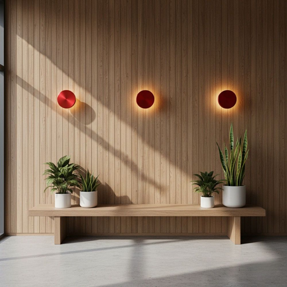 Zidna Lampa Aura - 15520 - M - K, boje: Crvena slika 2