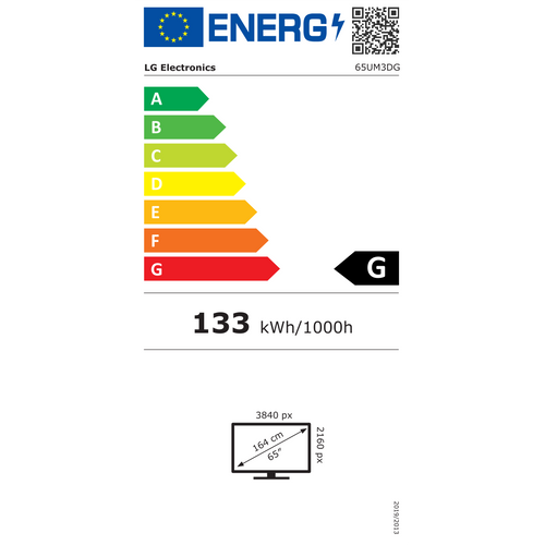 LED TV LG 65UM3DG, 65", Ultra HD (4K), LG Signage, profesionalni prezentacijski ekran slika 2