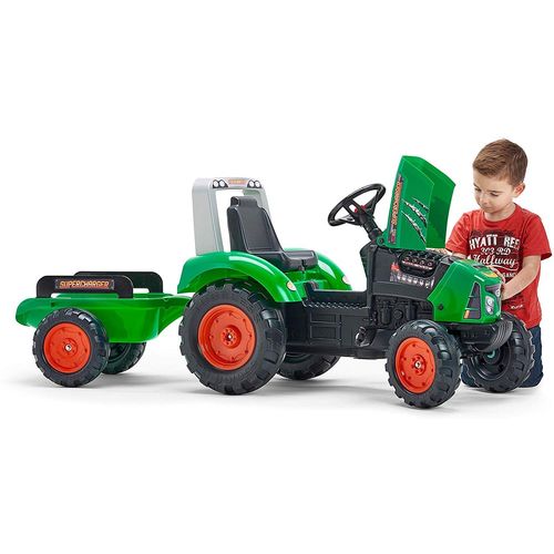 Falk traktor s prikolicom Supercharger - Green  slika 3