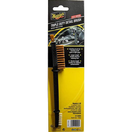 Meguiars Četka (trostruka) za čišćenje teško dostupnih mesta u vozilu Triple Duty Detail Brush  slika 3