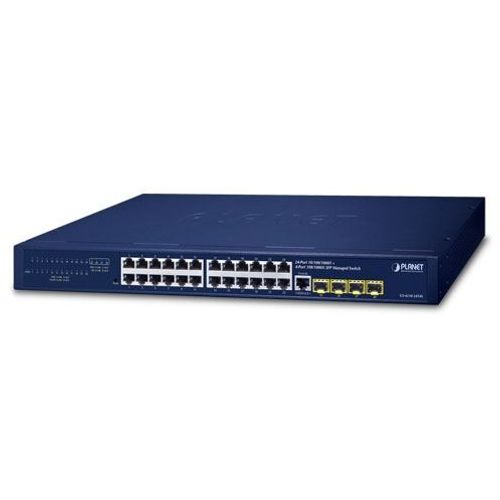 Planet 24-Port 10 100 1000T 4-Port 100 1000X SFP Managed Gigabit Switch slika 1