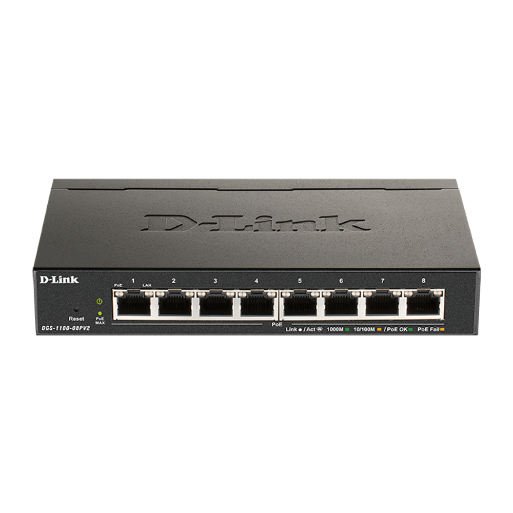D-Link switch web upravljivi PoE, DGS-1100-08PV2 slika 1