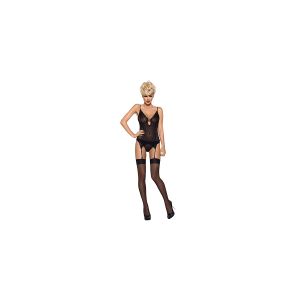 Obsessive - S800 Stockings Black L/XL