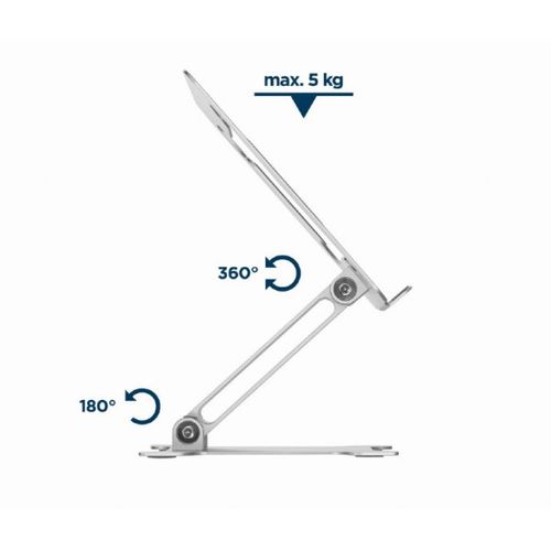 NBS-D1-03 Gembird sklopivo postolje za laptop 15,6, max.5kg aluminium slika 3