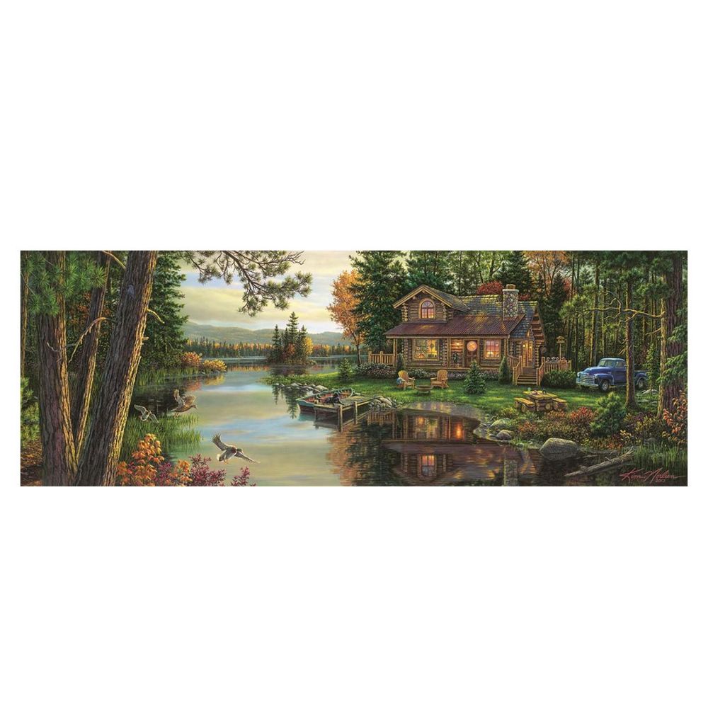 Art Puzzle Koliba pored rijeke 4483 Panorama 1000 pcs slika 2