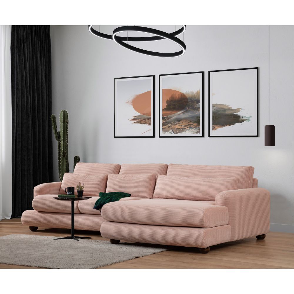 Ružičasti Ugaoni Sofa River Corner Desni (L2-Chl) slika 2